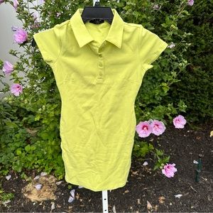 Like green polo mini dress